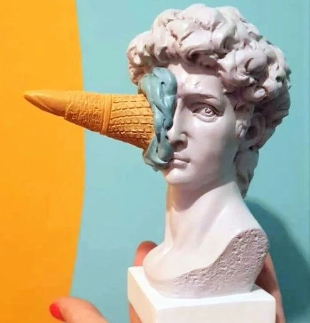 Pop Art Ice Cream Design David Statue