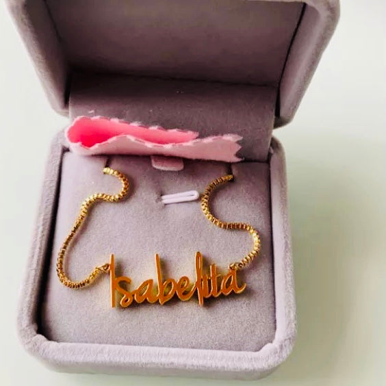 Personalised ๐๐ฎ๐ฝ๐ป๐ช Style Name Necklace