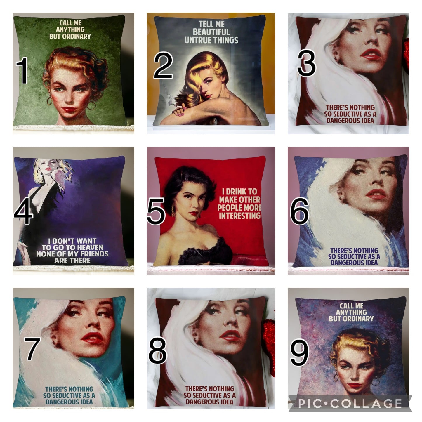 Altered Art Cushion | Slogan Cushions |