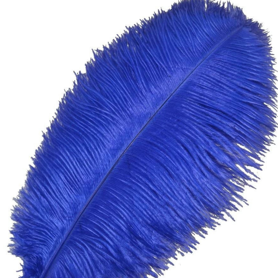 Royal Navy Blue Ostrich Feathers | Large Light Blue Feathers |