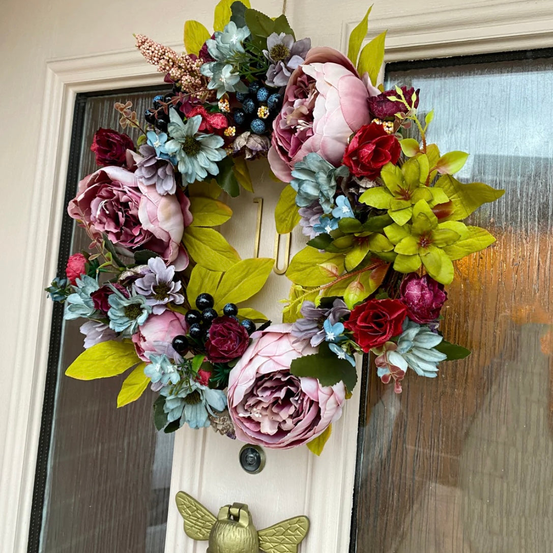 Spring Peony Wreath