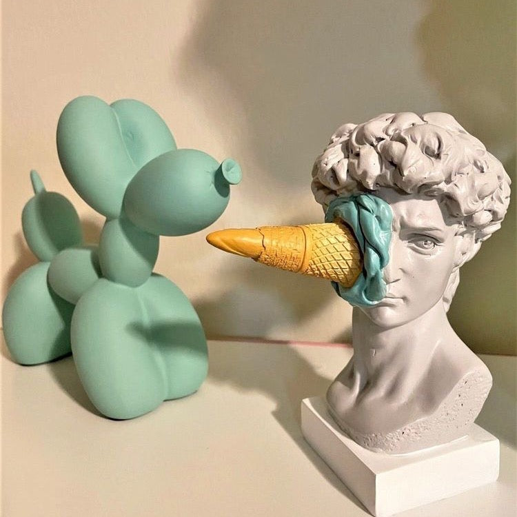 Pop Art Ice Cream Design David Statue