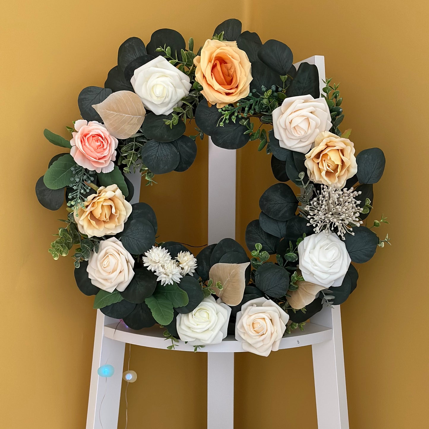 Handmade Eucalyptus & Rose Wreath
