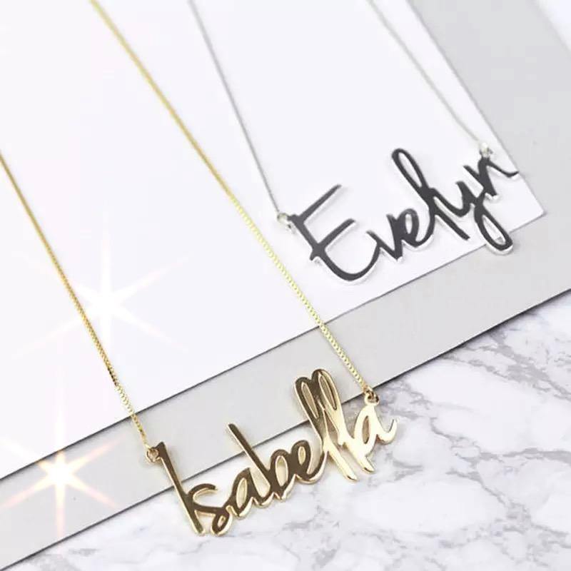 Personalised ๐๐ฎ๐ฝ๐ป๐ช Style Name Necklace - Pretty Little Presents