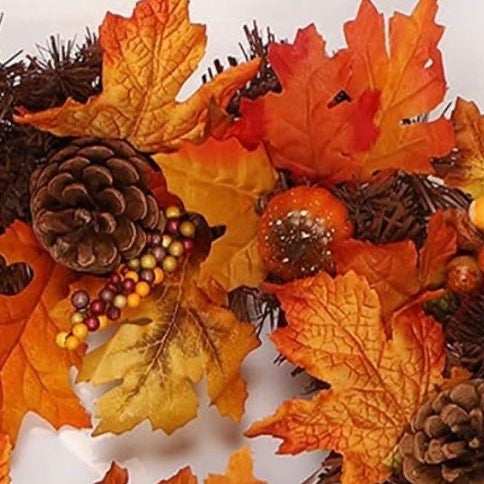 Fall Autumn Leaves Mixed Colours Decor