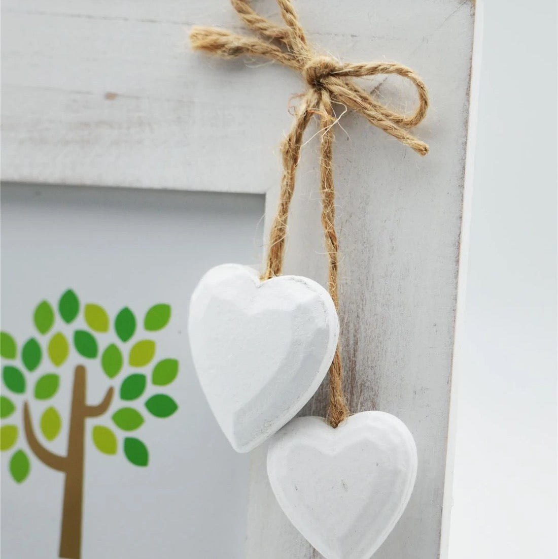 Wooden Love Heart Photo Frame