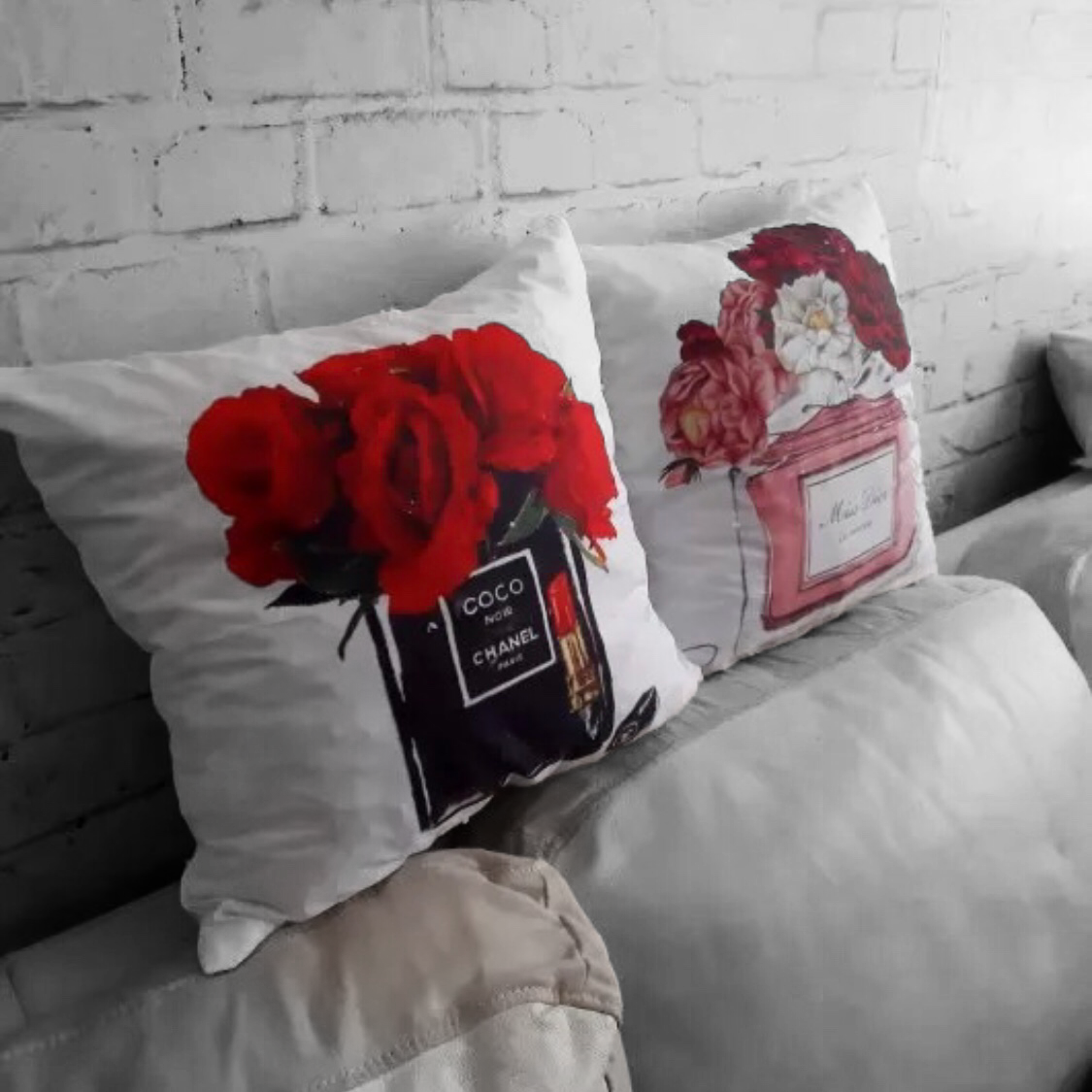Perfume Bottle Cushion Cover - Pretty Little Presents