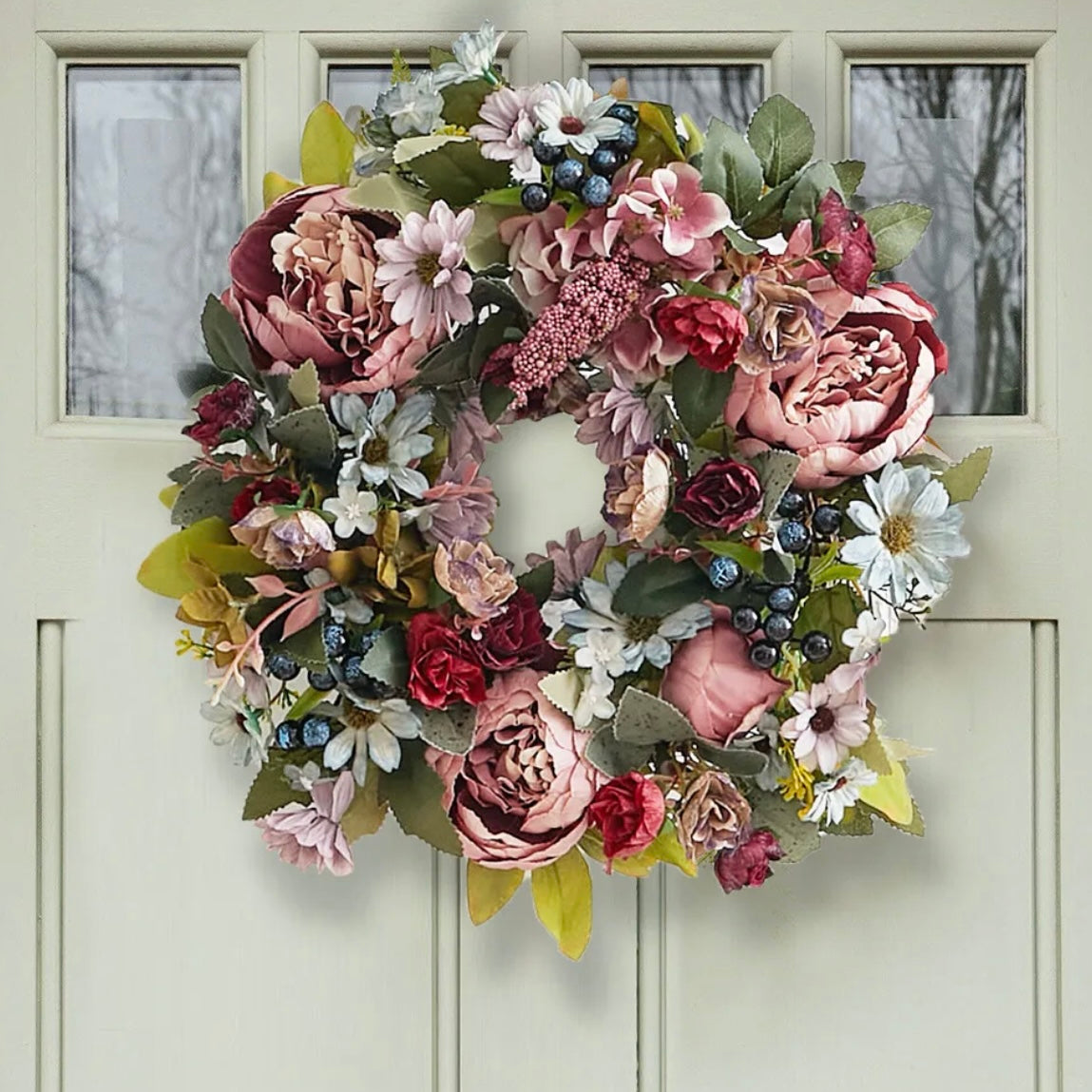 Spring Peony Wreath