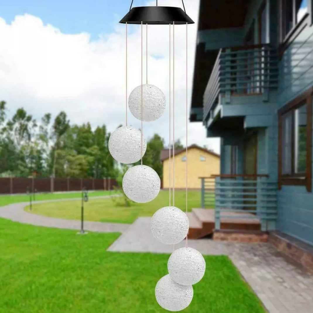Particle Ball Wind Chimes | Solar Powered Lights | Outdoor Multicolour Lights