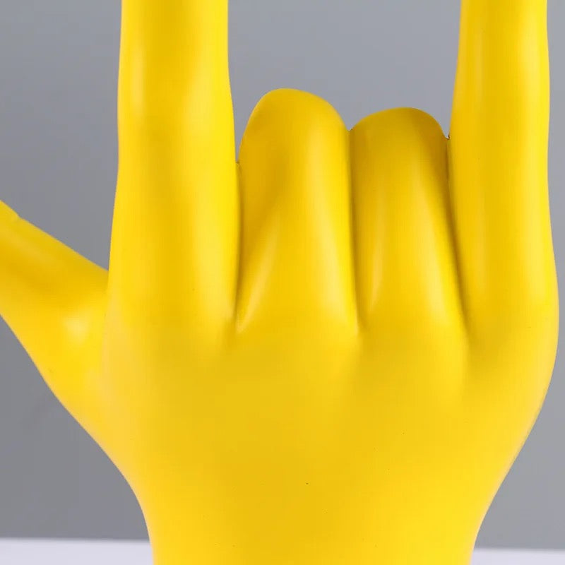 Neon Finger Gesture Hand Ornament