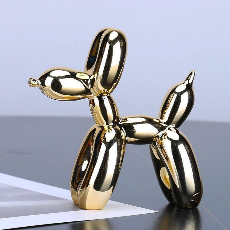 Luxury Metallic ' ROXY ' Resin Art Balloon Dogs