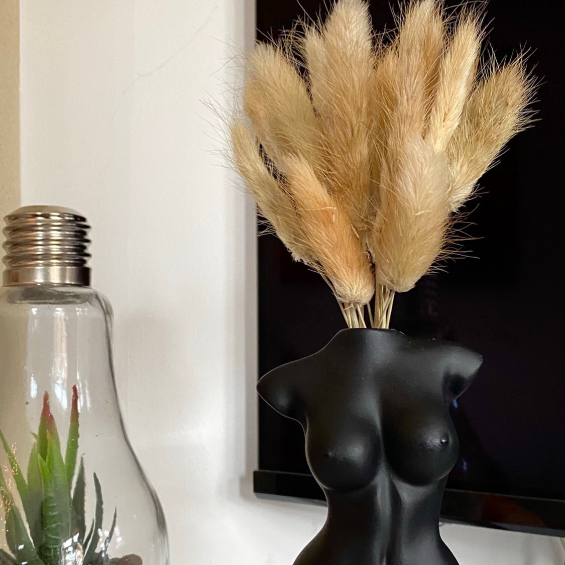 ‘ NATURAL TAN ’ Fluffy Pampas Bunny Tails
