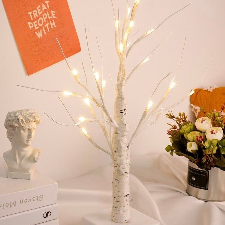 LED White Twig Tree