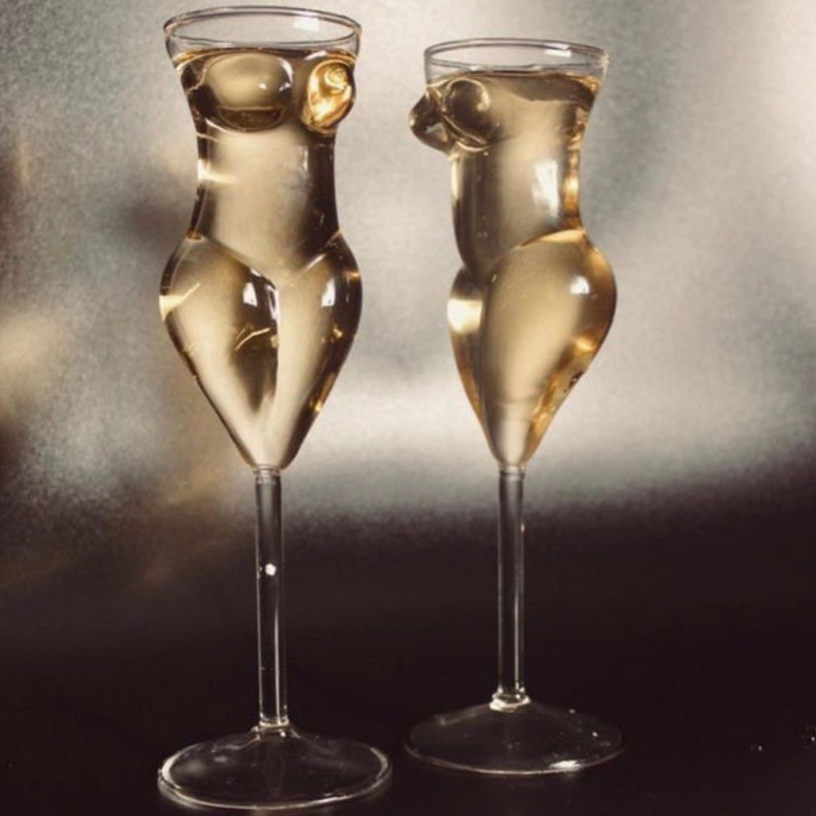 Female Body Champagne Glass