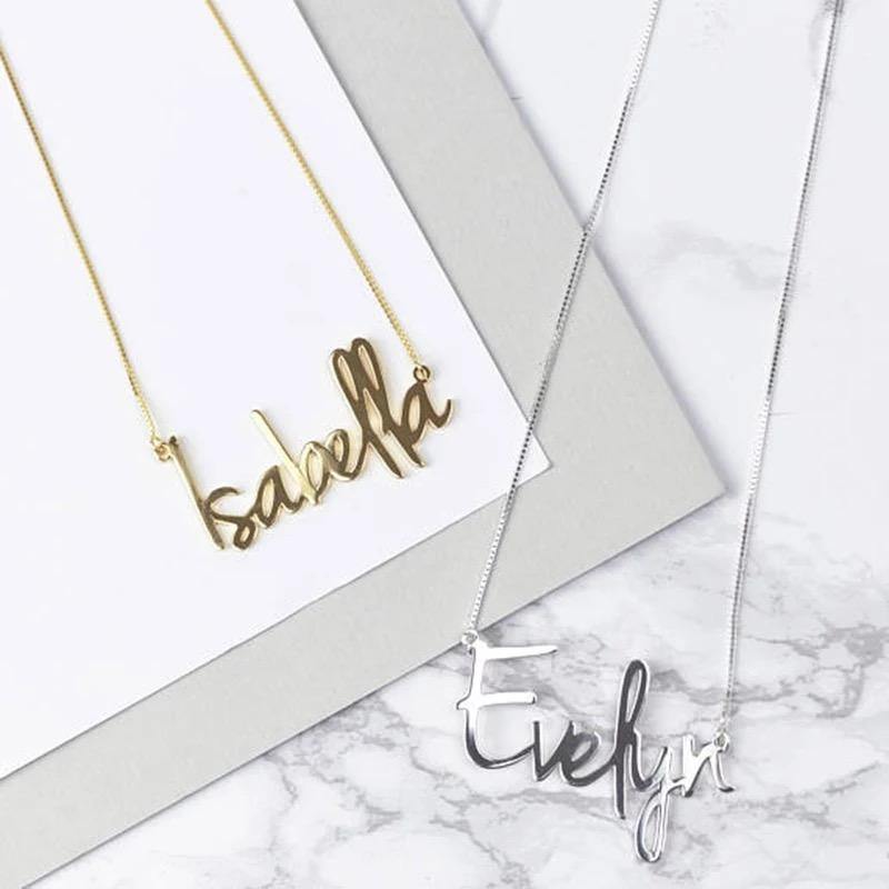 Personalised ๐๐ฎ๐ฝ๐ป๐ช Style Name Necklace - Pretty Little Presents