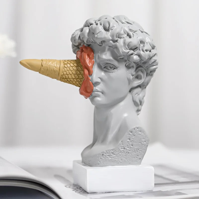 Pop Art Ice Cream Design David Statue