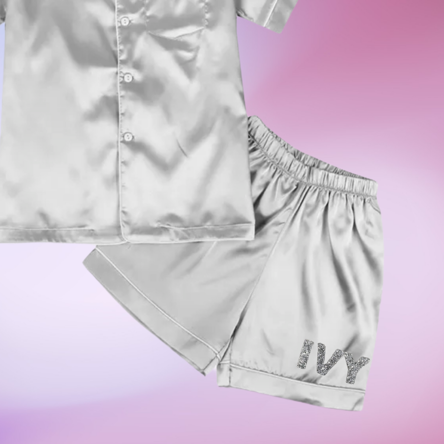 Personalised Silk 𝓕𝓵𝓸𝓻𝓮𝓷𝓬𝓮 Pyjamas - Pretty Little Presents
