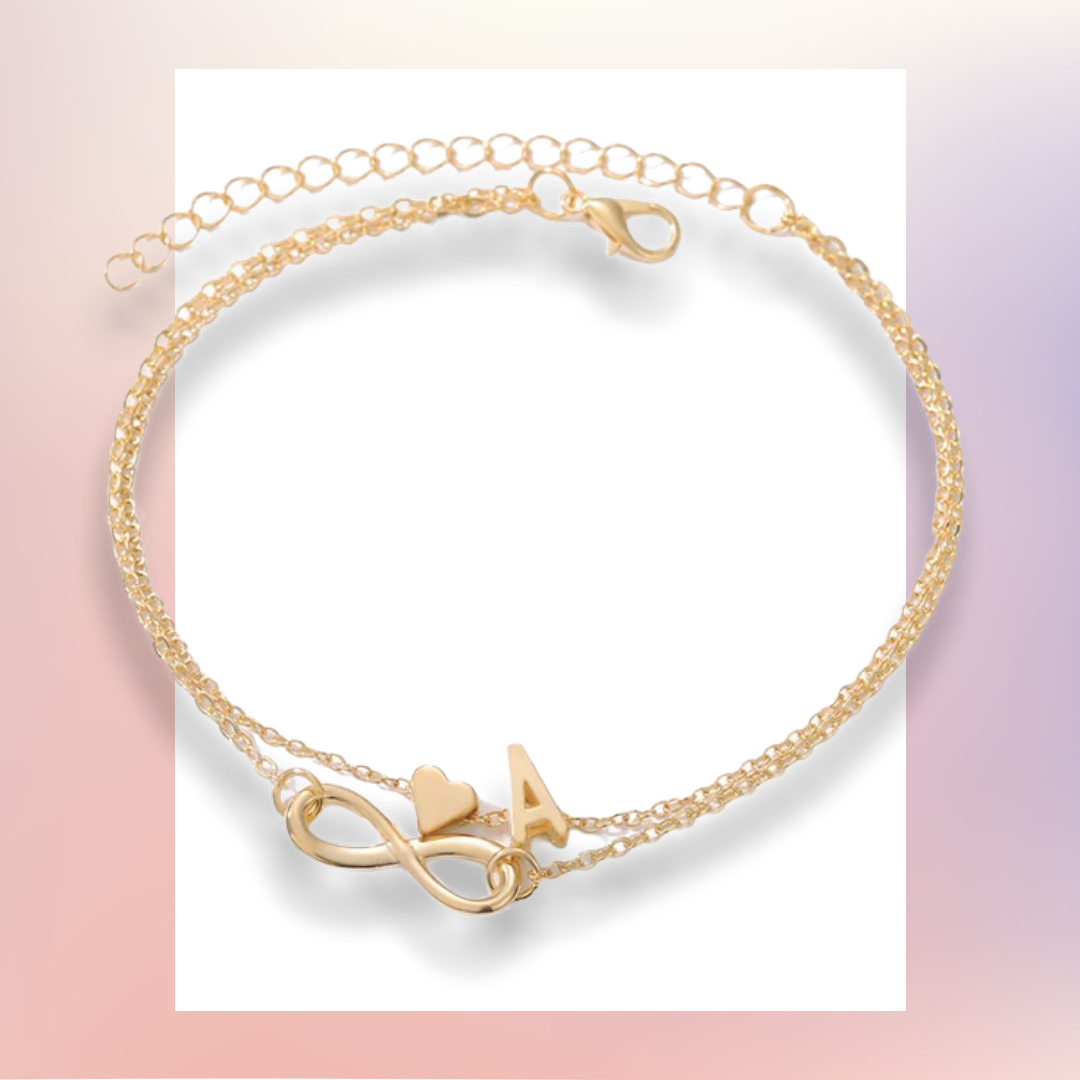 Personalised ๐๐ท๐ท๐ฒ๐ฎ Infinity Ankle Bracelet - Pretty Little Presents