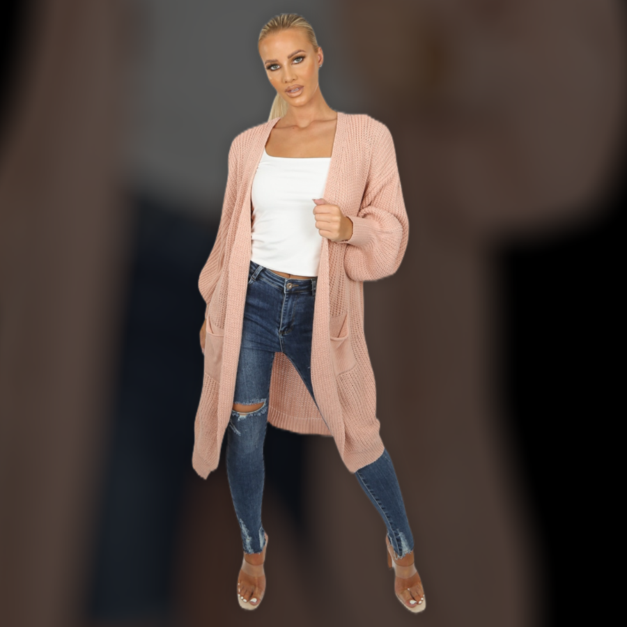 Luxurious Long Line Ladies 𝓛𝓪𝓻𝓪 Cardigan. - Pretty Little Presents