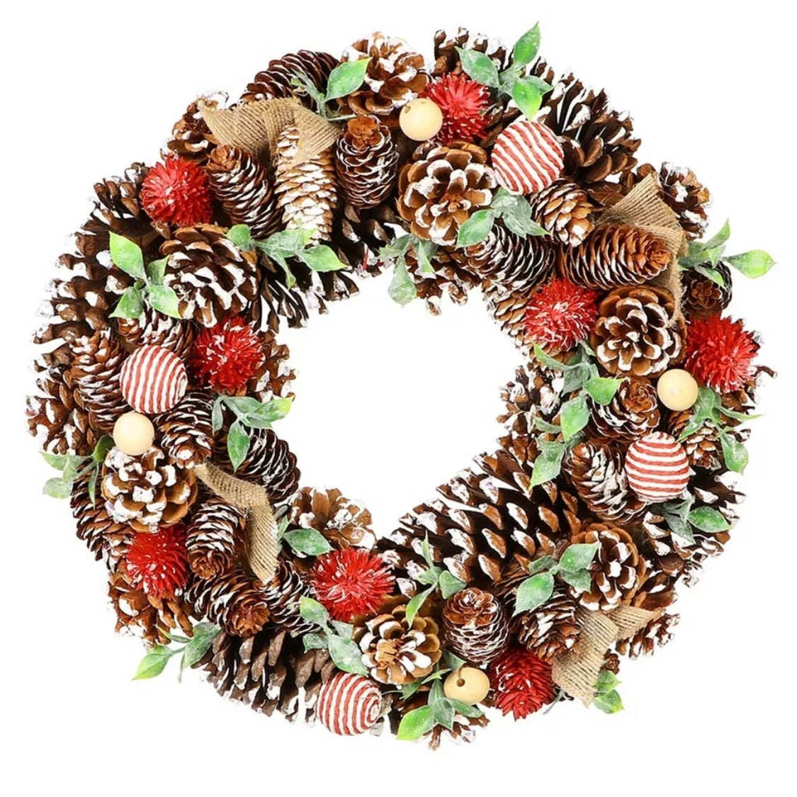 Winter Wonderland Candy Bauble Christmas Wreath