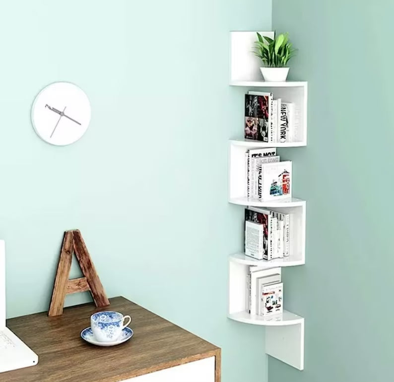 Space Saving Corner Shelves