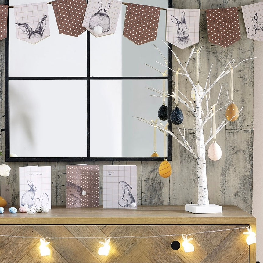 LED White Twig Tree