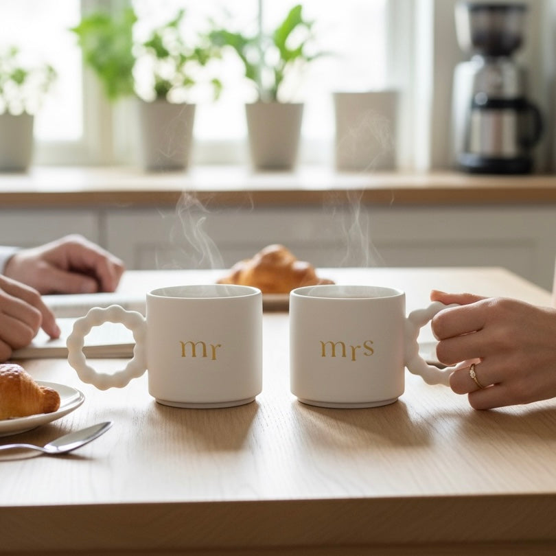 Mr & Mrs Bubble Mug Gift Set
