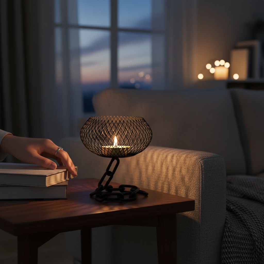 Chain Effect Candle Holders