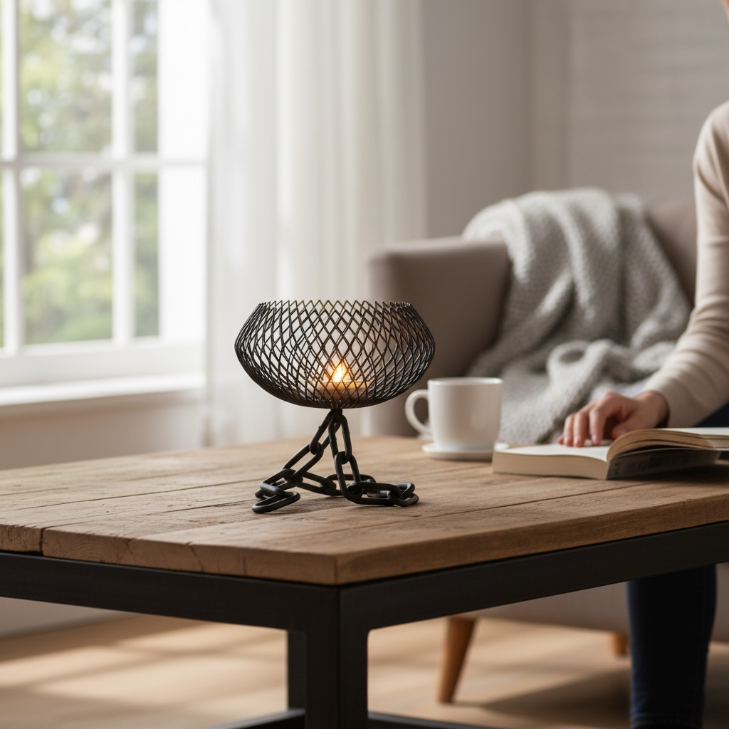 Chain Effect Candle Holders