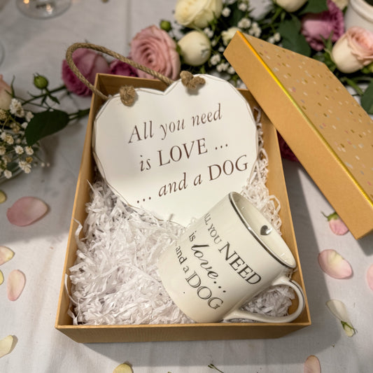Dog Lovers Plaque & Mug Gift Set