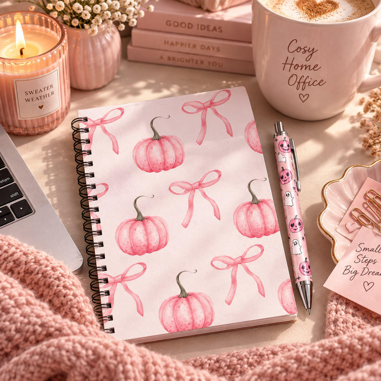 Pink Cosy Autumn Girl Gift Set