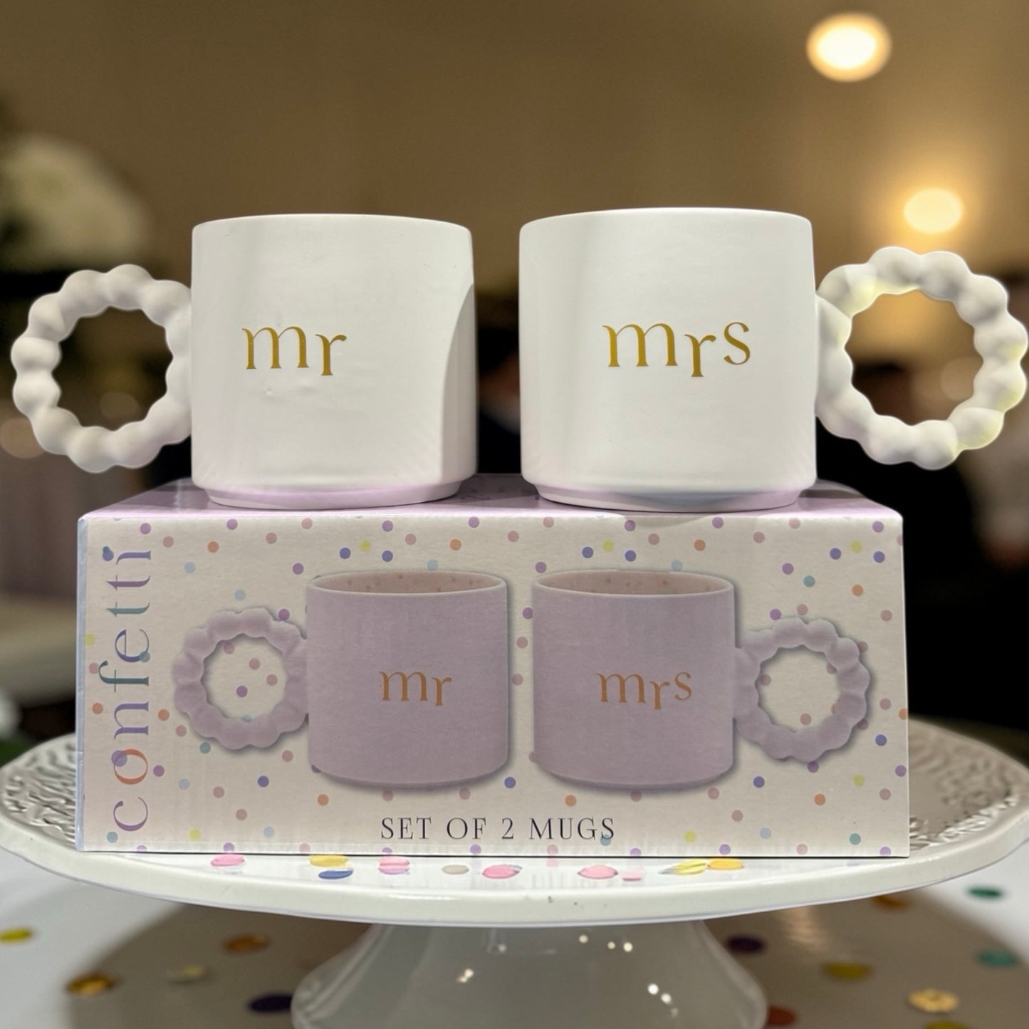 Mr & Mrs Bubble Mug Gift Set