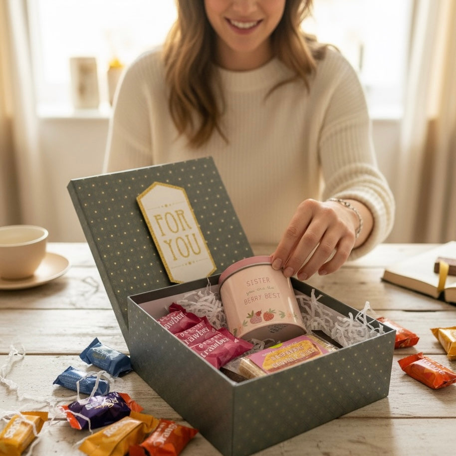 Candle, Cake & Chocolate Comfort Gift Box