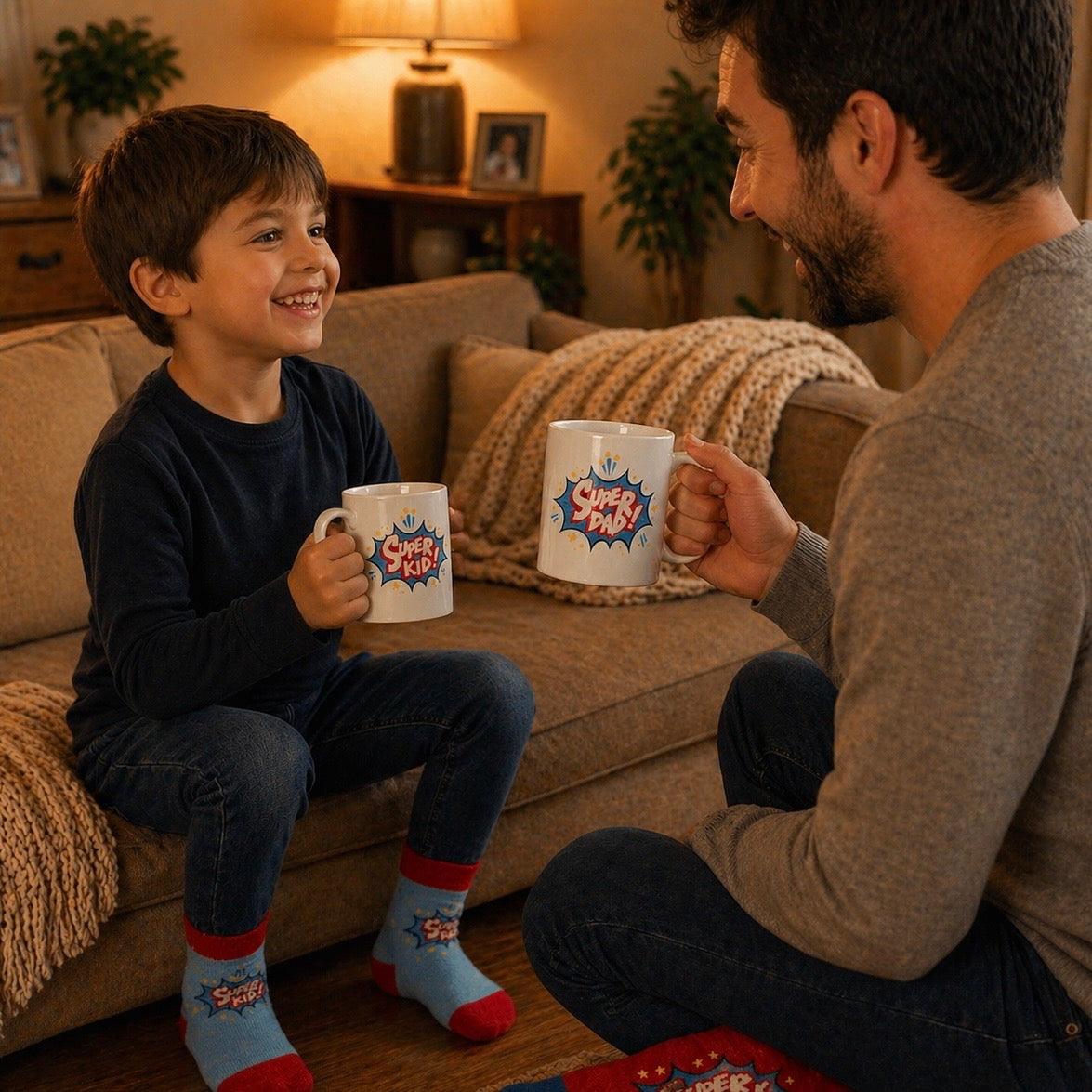 Super Dad & Super Kid Gift Set – Perfect Matching Gift Idea