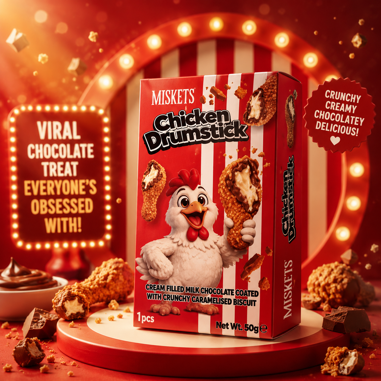 Miskets Chicken Drumstick Trending Chocolate Box