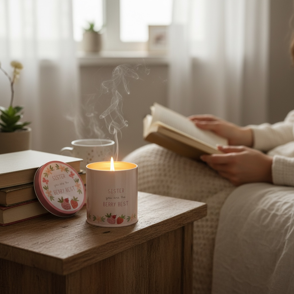 Candle, Cake & Chocolate Comfort Gift Box