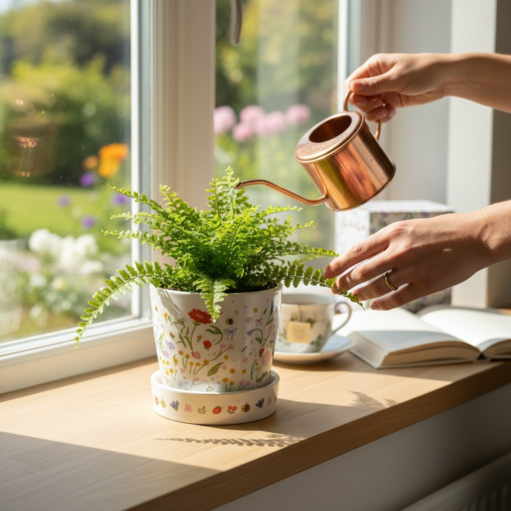 Charming Mum Plant Pot / Vase & Tray