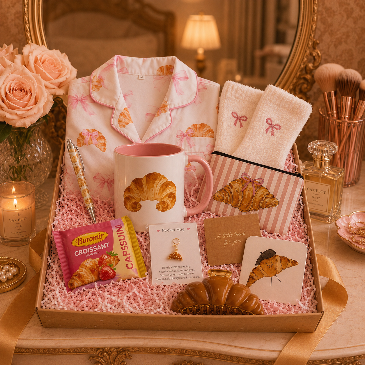 The Ultimate Cute & Cosy Croissant Self-Care Gift