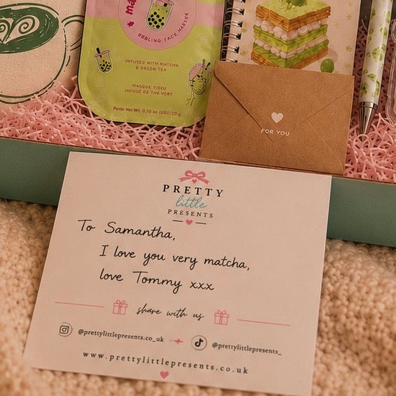 Matcha Club Tote Bag Letterbox Gift Set