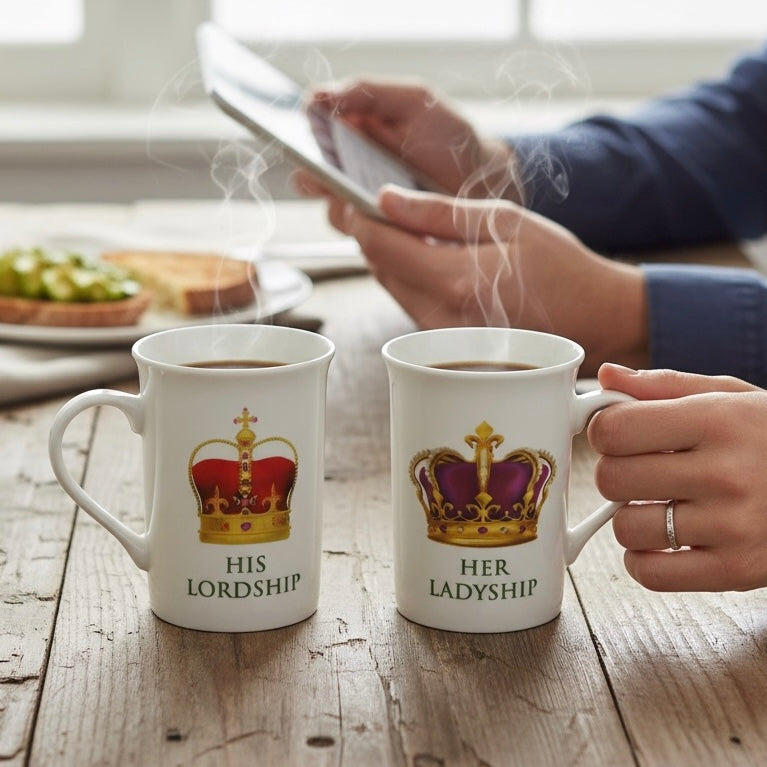 Porcelain Lordship & Ladyship Mugs