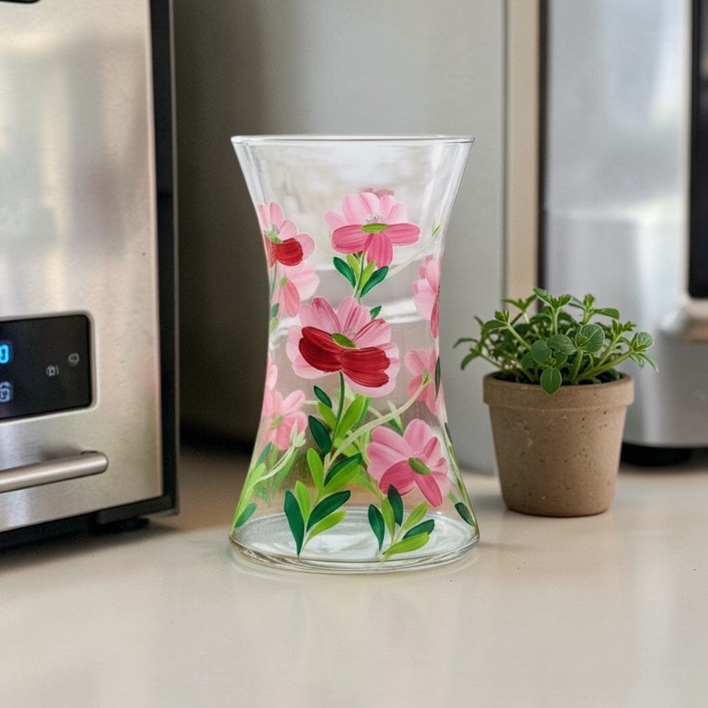 Hand-Painted Flower Vase