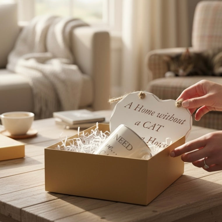 Cat Lovers Plaque & Mug Gift Set