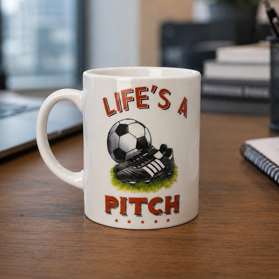 Football Gift Set for Him – Mug & Funny Socks Gift Box