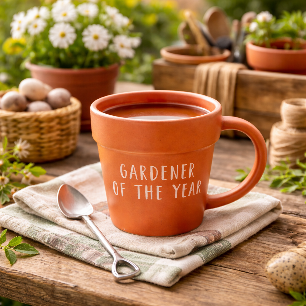 Gardener Of The Year Mug & Spoon