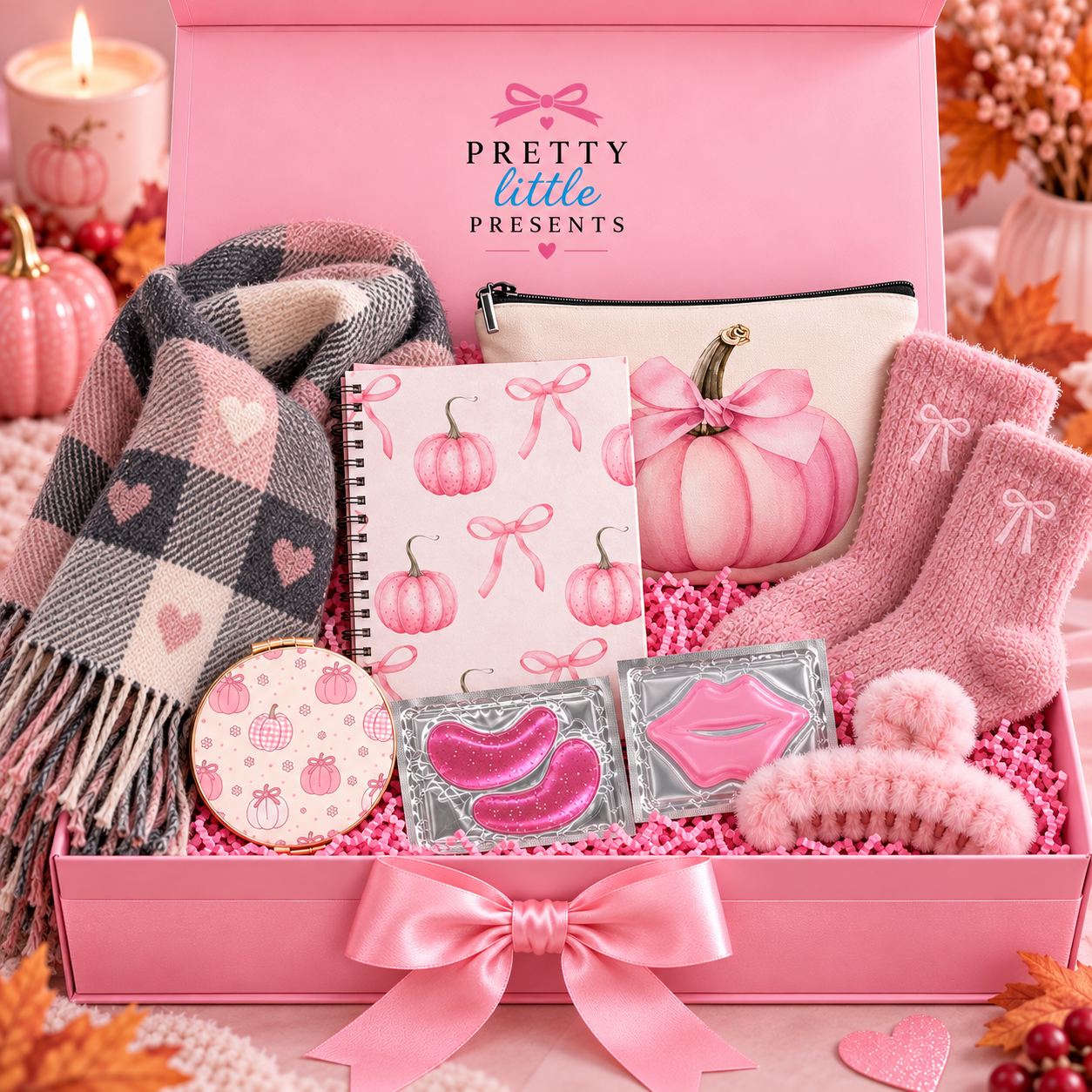 Pink Cosy Autumn Girl Gift Set