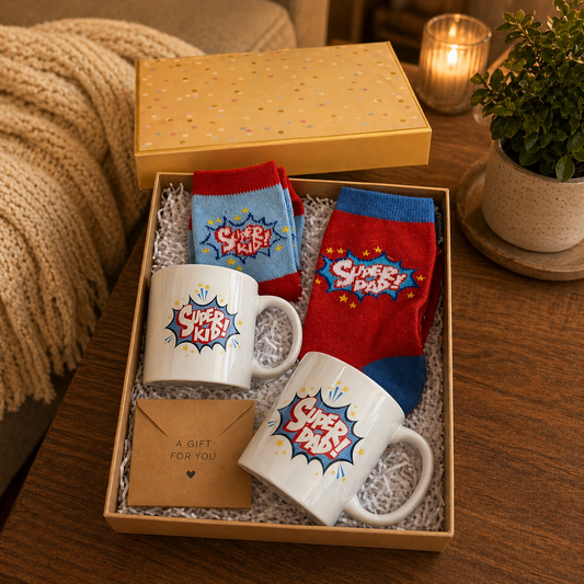 Super Dad & Super Kid Gift Set – Perfect Matching Gift Idea