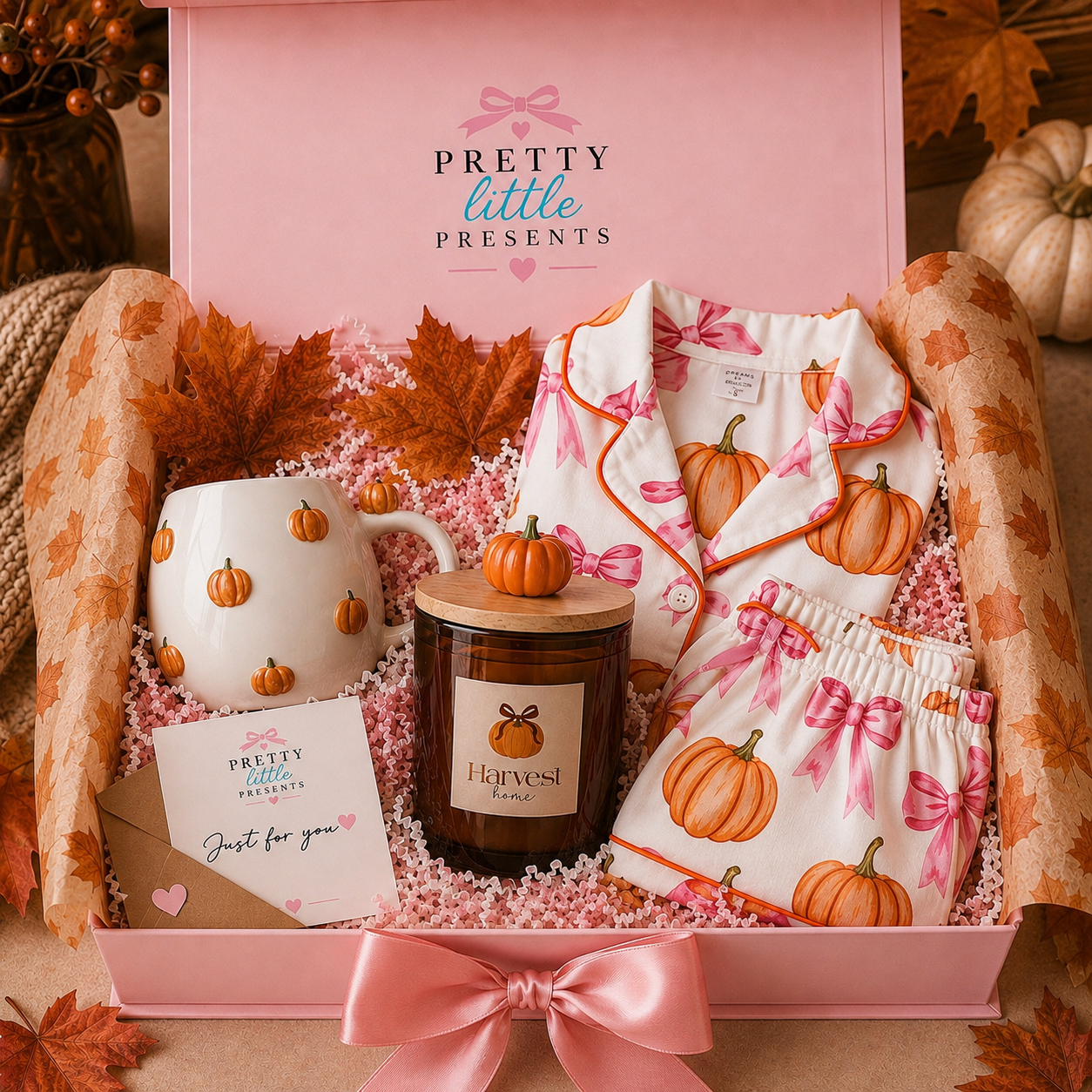 Pumpkin Pyjama Autumn Gift Set 🍂