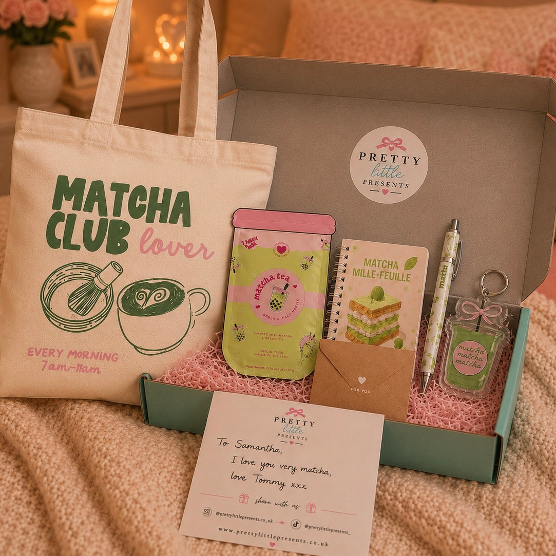 Matcha Club Tote Bag Letterbox Gift Set