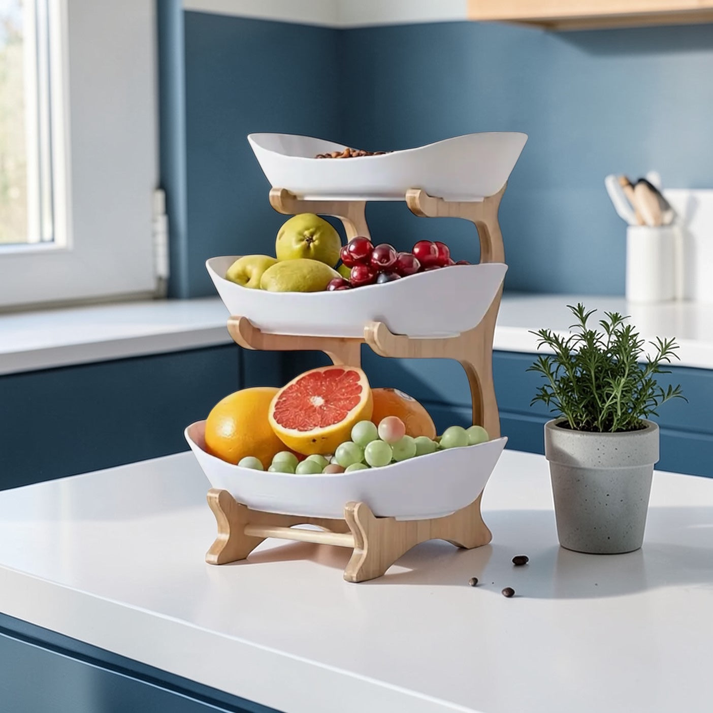 3 Tier Fruit & Snack Bowls