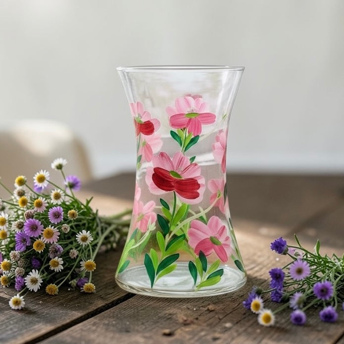 Hand-Painted Flower Vase